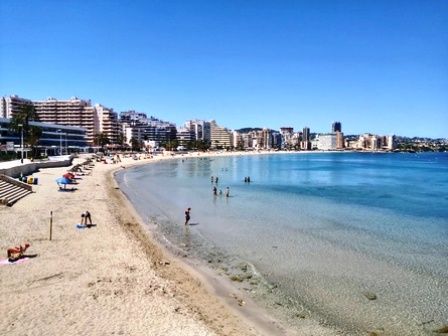 calpe bol strand foto