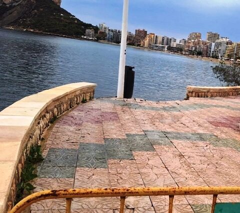 calpe la fossa strand promenade schaden foto