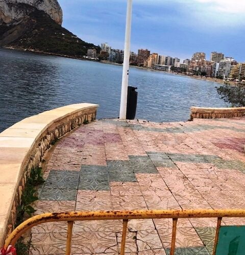 calpe la fossa strand promenade schaden foto